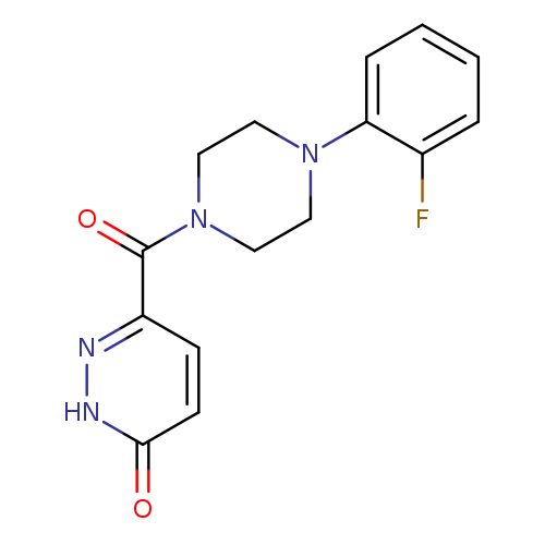 6-[4-(2-fluorophenyl)piperazine-1-carbonyl]-2,3-dihydropyridazin-3-one