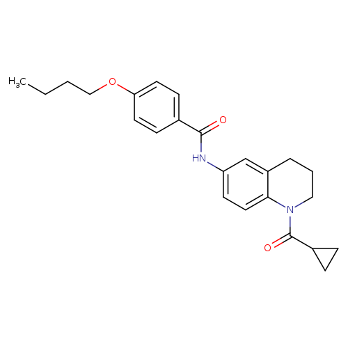 4-butoxy-N-(1-cyclopropanecarbonyl-1,2,3,4-tetrahydroquinolin-6-yl)benzamide
