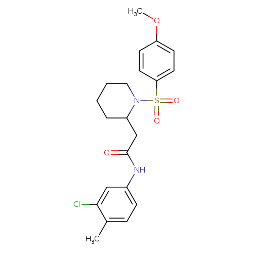 N-(3-chloro-4-methylphenyl)-2-[1-(4-methoxybenzenesulfonyl)piperidin-2-yl]acetamide