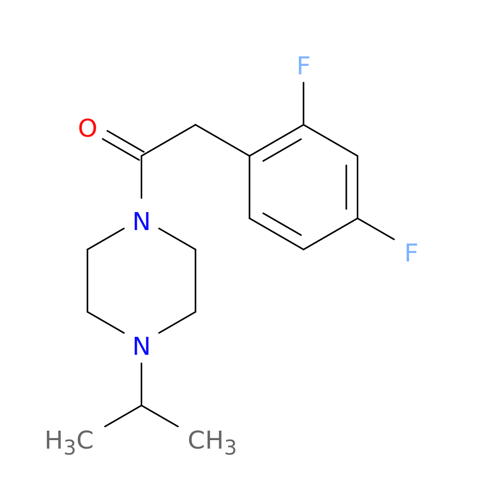 2-(2,4-difluorophenyl)-1-[4-(propan-2-yl)piperazin-1-yl]ethan-1-one