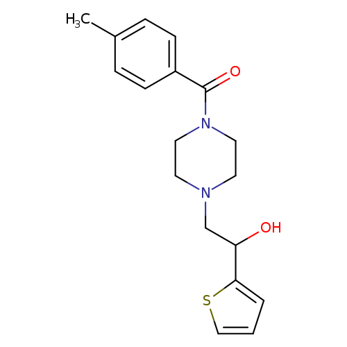 2-[4-(4-methylbenzoyl)piperazin-1-yl]-1-(thiophen-2-yl)ethan-1-ol