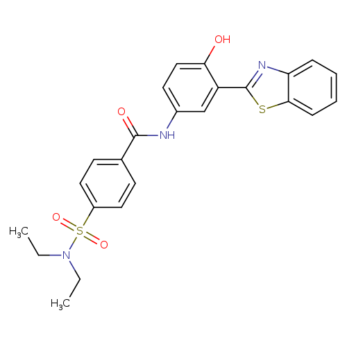 N-[3-(1,3-benzothiazol-2-yl)-4-hydroxyphenyl]-4-(diethylsulfamoyl)benzamide