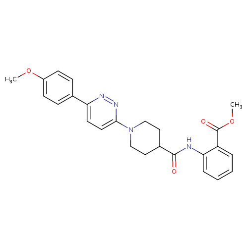 methyl 2-{1-[6-(4-methoxyphenyl)pyridazin-3-yl]piperidine-4-amido}benzoate