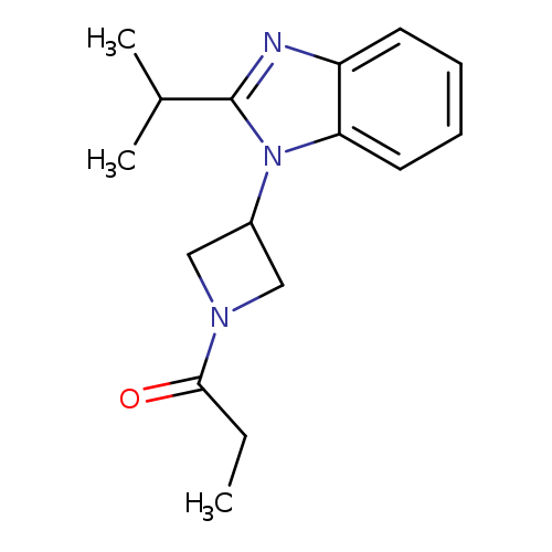 1-{3-[2-(propan-2-yl)-1H-1,3-benzodiazol-1-yl]azetidin-1-yl}propan-1-one