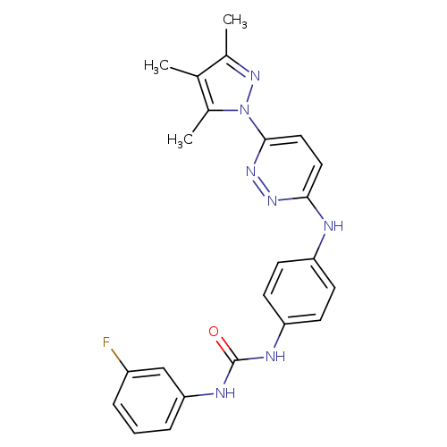 3-(3-fluorophenyl)-1-(4-{[6-(3,4,5-trimethyl-1H-pyrazol-1-yl)pyridazin-3-yl]amino}phenyl)urea