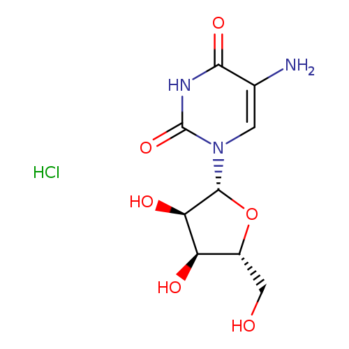 Uridine, 5-amino-, hydrochloride (6CI)