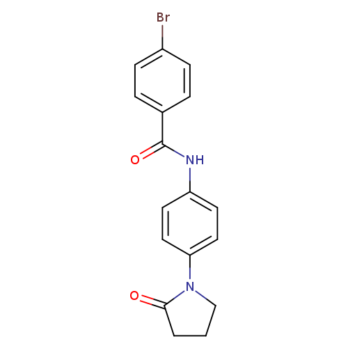 4-bromo-N-[4-(2-oxopyrrolidin-1-yl)phenyl]benzamide