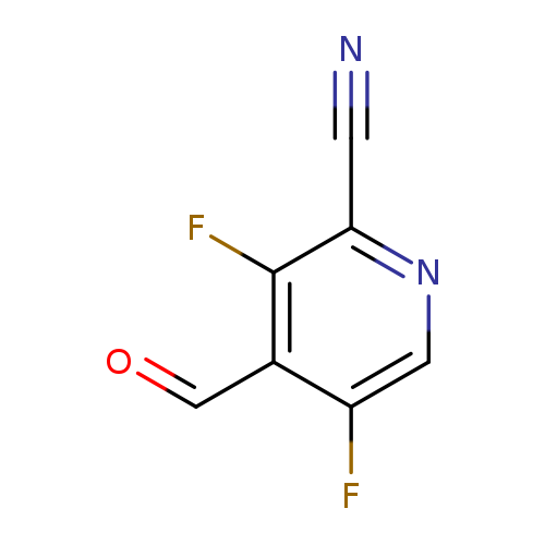 3,5-difluoro-4-formylpyridine-2-carbonitrile
