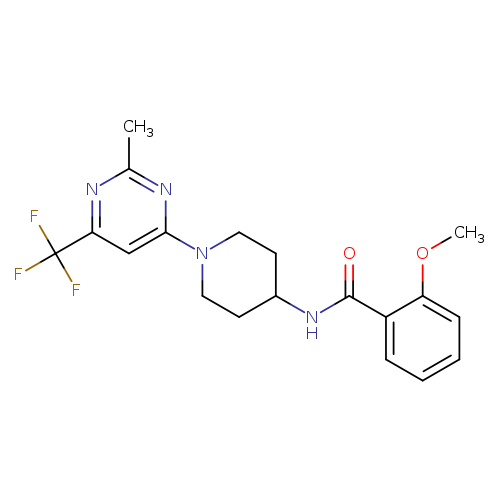 2-methoxy-N-{1-[2-methyl-6-(trifluoromethyl)pyrimidin-4-yl]piperidin-4-yl}benzamide