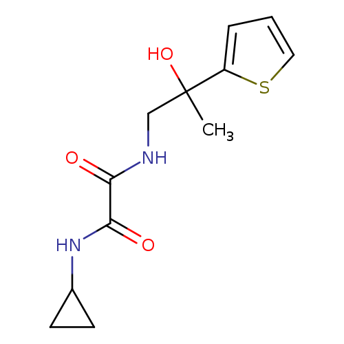 N-cyclopropyl-N'-[2-hydroxy-2-(thiophen-2-yl)propyl]ethanediamide