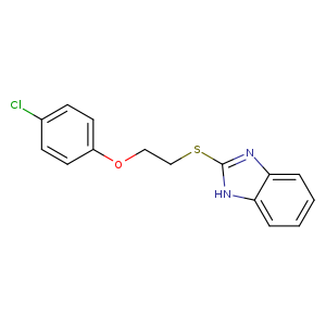 1H-Benzimidazole, 2-[[2-(4-chlorophenoxy)ethyl]thio]-