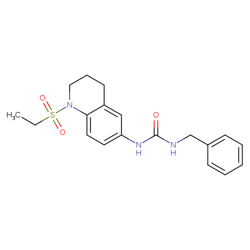 1-benzyl-3-[1-(ethanesulfonyl)-1,2,3,4-tetrahydroquinolin-6-yl]urea