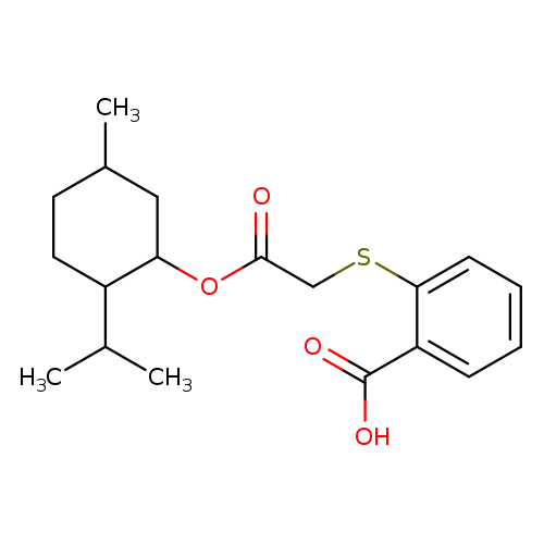 2-[(2-{[5-methyl-2-(propan-2-yl)cyclohexyl]oxy}-2-oxoethyl)sulfanyl]benzoic acid