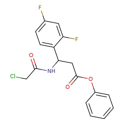 phenyl 3-(2-chloroacetamido)-3-(2,4-difluorophenyl)propanoate