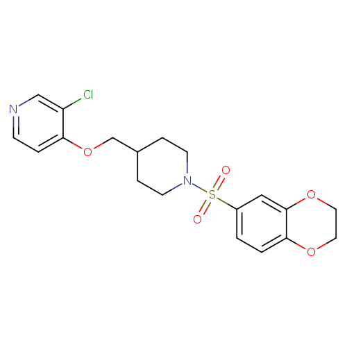 3-chloro-4-{[1-(2,3-dihydro-1,4-benzodioxine-6-sulfonyl)piperidin-4-yl]methoxy}pyridine