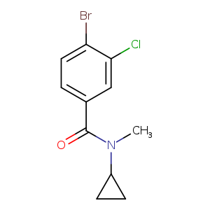 4-Bromo-3-chloro-N-cyclopropyl-N-methylbenzamide