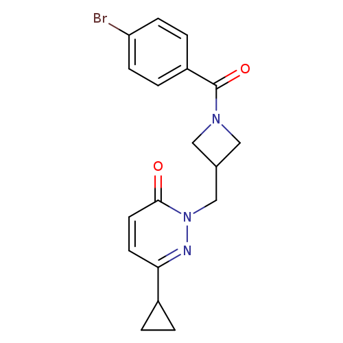 2-{[1-(4-bromobenzoyl)azetidin-3-yl]methyl}-6-cyclopropyl-2,3-dihydropyridazin-3-one