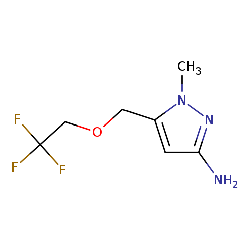 1-Methyl-5-((2,2,2-trifluoroethoxy)methyl)-1H-pyrazol-3-amine