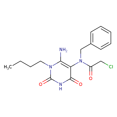 N-(6-Amino-1-butyl-2,4-dioxo-1,2,3,4-tetrahydropyrimidin-5-yl)-N-benzyl-2-chloroacetamide