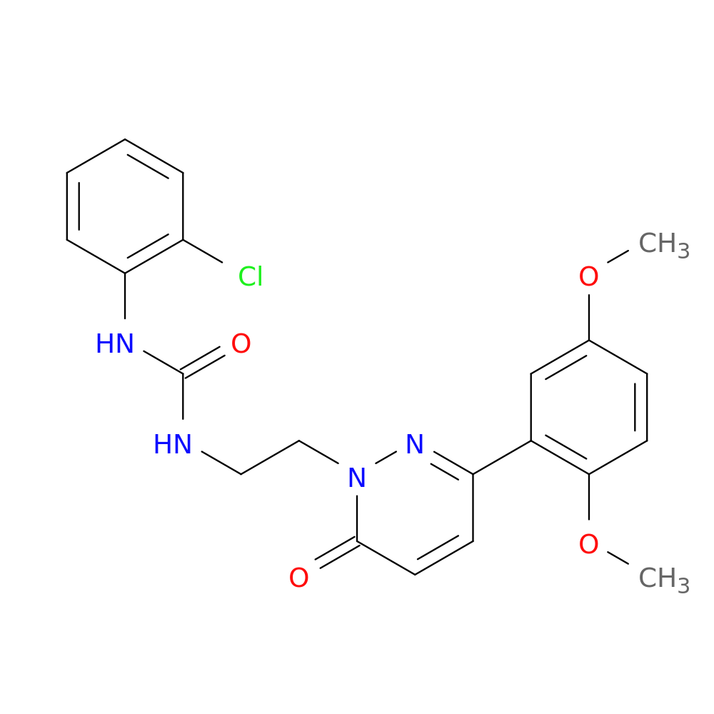 1-(2-chlorophenyl)-3-{2-[3-(2,5-dimethoxyphenyl)-6-oxo-1,6-dihydropyridazin-1-yl]ethyl}urea