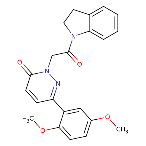 2-[2-(2,3-dihydro-1H-indol-1-yl)-2-oxoethyl]-6-(2,5-dimethoxyphenyl)-2,3-dihydropyridazin-3-one