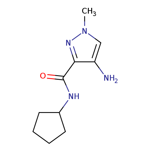 4-amino-N-cyclopentyl-1-methyl-1H-pyrazole-3-carboxamide