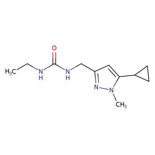 1-[(5-cyclopropyl-1-methyl-1H-pyrazol-3-yl)methyl]-3-ethylurea