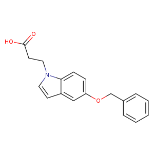 3-[5-(Benzyloxy)-1H-indol-1-yl]propanoic acid