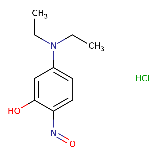 Phenol, 5-(diethylamino)-2-nitroso-, hydrochloride (1:1)