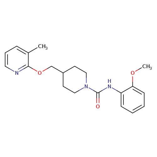 N-(2-methoxyphenyl)-4-{[(3-methylpyridin-2-yl)oxy]methyl}piperidine-1-carboxamide