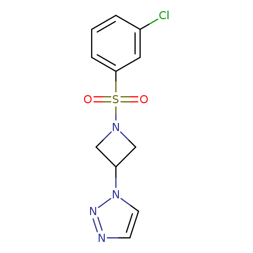 1-[1-(3-chlorobenzenesulfonyl)azetidin-3-yl]-1H-1,2,3-triazole