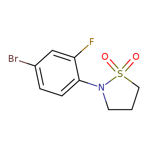 2-(4-bromo-2-fluorophenyl)-1$l^{6},2-thiazolidine-1,1-dione