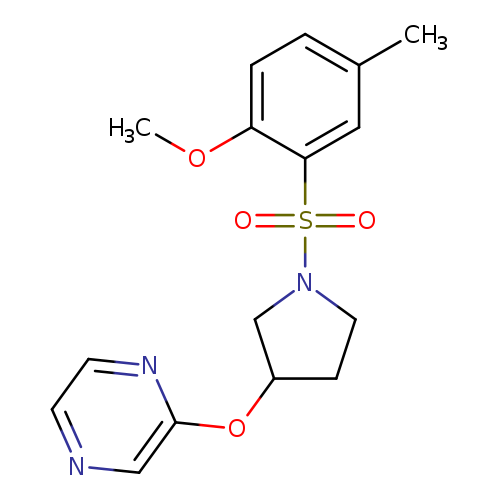 2-{[1-(2-methoxy-5-methylbenzenesulfonyl)pyrrolidin-3-yl]oxy}pyrazine