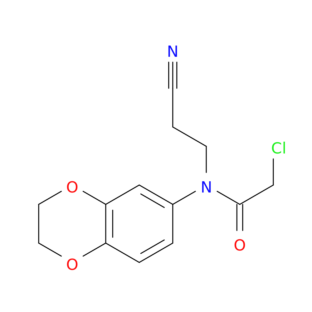 2-chloro-N-(2-cyanoethyl)-N-(2,3-dihydro-1,4-benzodioxin-6-yl)acetamide