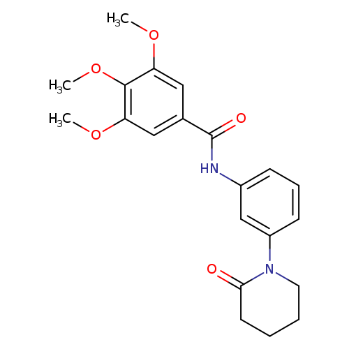 3,4,5-trimethoxy-N-[3-(2-oxopiperidin-1-yl)phenyl]benzamide