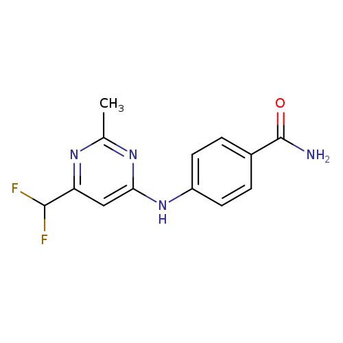 4-{[6-(difluoromethyl)-2-methylpyrimidin-4-yl]amino}benzamide