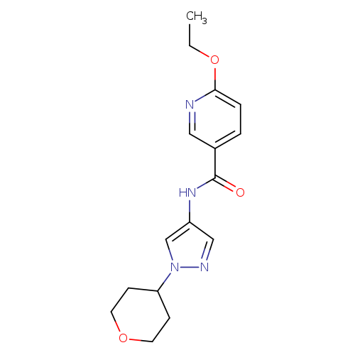 6-ethoxy-N-[1-(oxan-4-yl)-1H-pyrazol-4-yl]pyridine-3-carboxamide