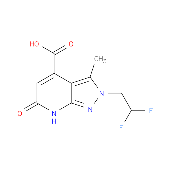 2-(2,2-difluoroethyl)-3-methyl-6-oxo-2H,6H,7H-pyrazolo[3,4-b]pyridine-4-carboxylic acid