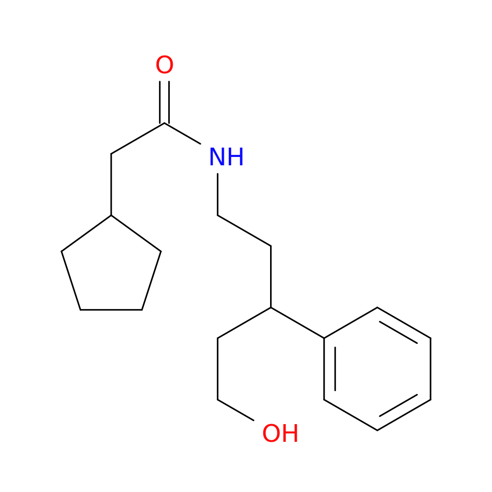 2-cyclopentyl-N-(5-hydroxy-3-phenylpentyl)acetamide