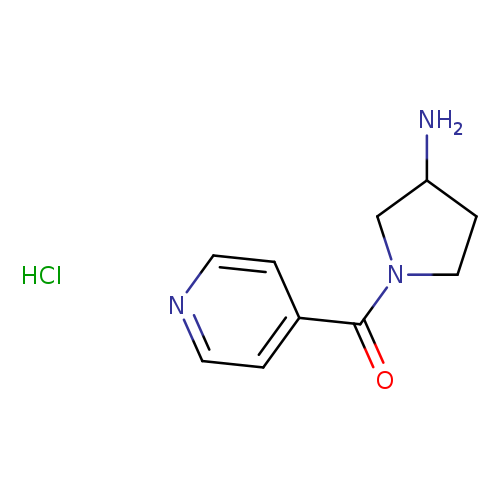 1-(pyridine-4-carbonyl)pyrrolidin-3-amine hydrochloride