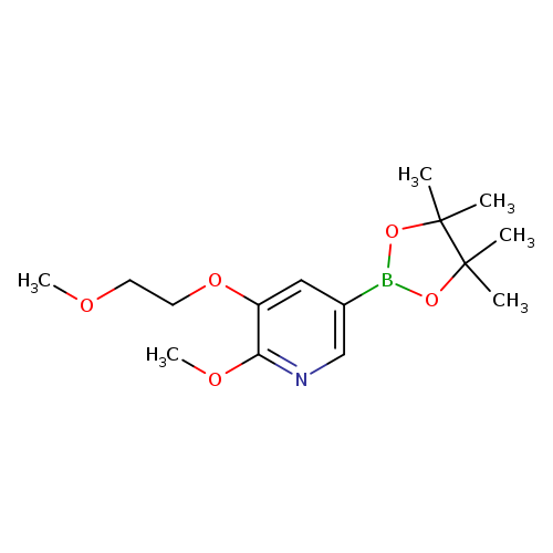 2-Methoxy-3-(2-methoxyethoxy)-5-(tetramethyl-1,3,2-dioxaborolan-2-yl)pyridine