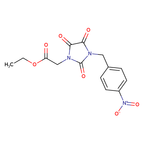 ethyl 2-{3-[(4-nitrophenyl)methyl]-2,4,5-trioxoimidazolidin-1-yl}acetate