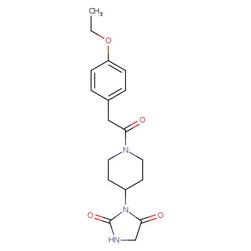 3-{1-[2-(4-ethoxyphenyl)acetyl]piperidin-4-yl}imidazolidine-2,4-dione
