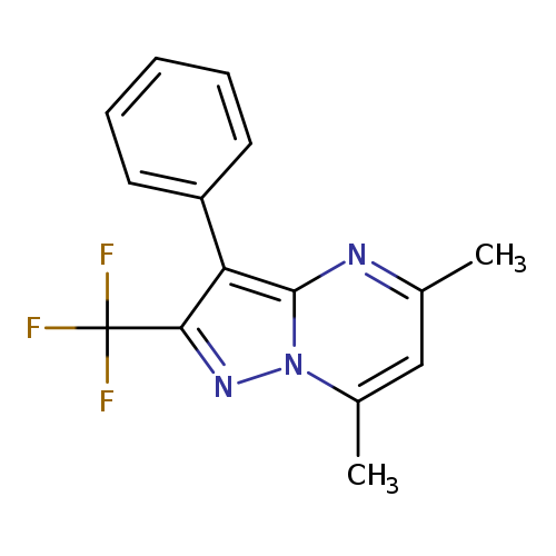 5,7-dimethyl-3-phenyl-2-(trifluoromethyl)pyrazolo[1,5-a]pyrimidine