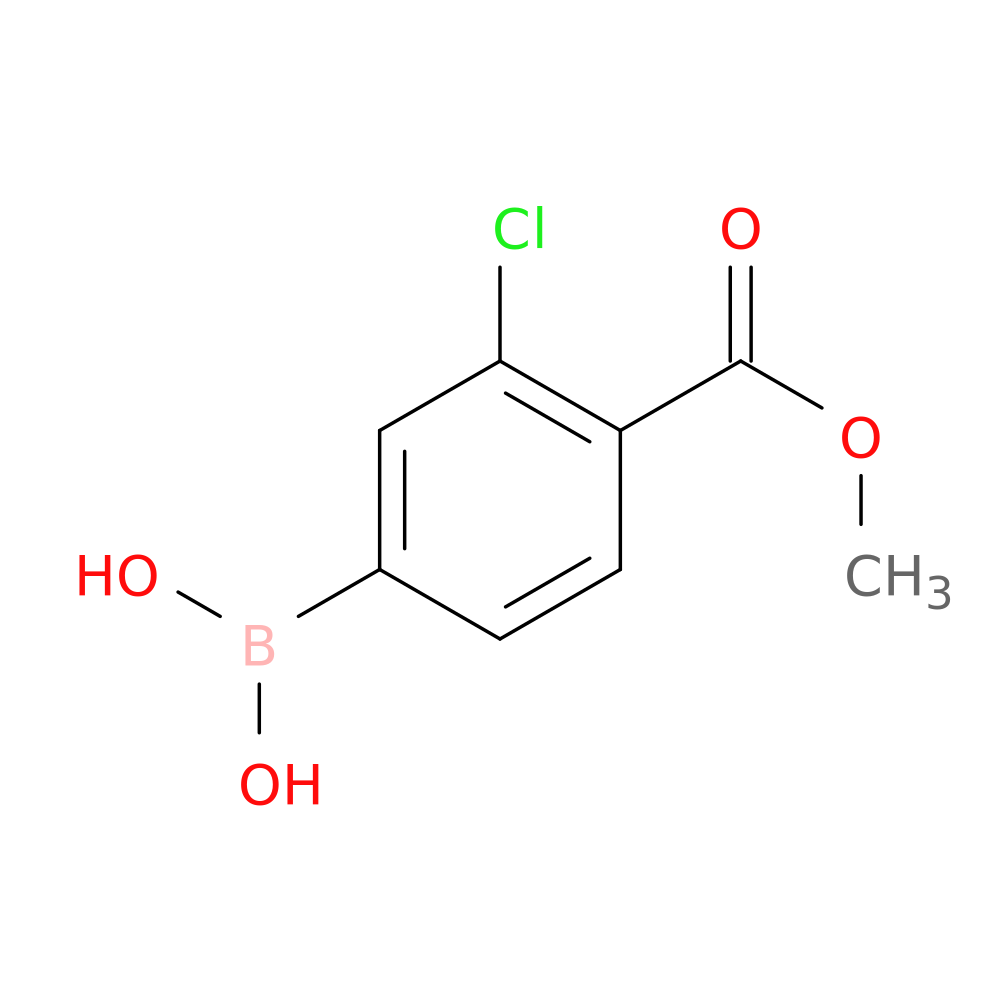 Benzoic acid, 4-borono-2-chloro-, 1-methyl ester