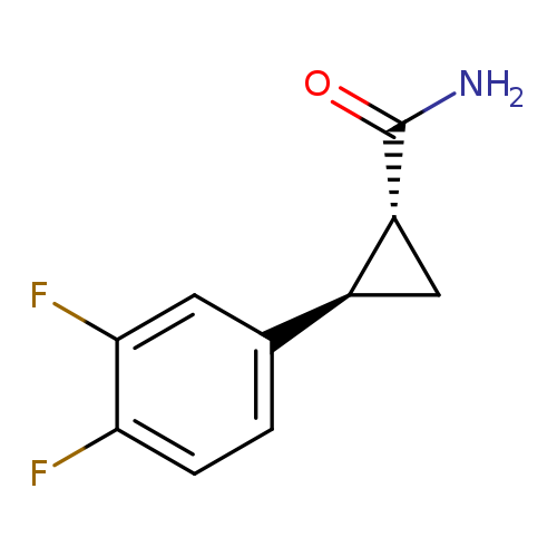 Cyclopropanecarboxamide, 2-(3,4-difluorophenyl)-, (1R,2R)-