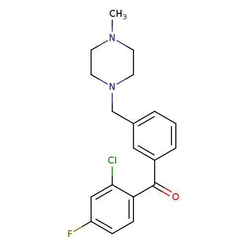 2-CHLORO-4-FLUORO-3'-(4-METHYLPIPERAZIN-1-YLMETHYL)BENZOPHENONE