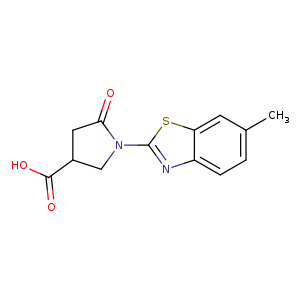 1-(6-Methyl-1,3-benzothiazol-2-yl)-5-oxopyrrolidine-3-carboxylic acid
