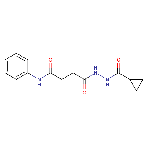 4-[2-(cyclopropylcarbonyl)hydrazino]-4-oxo-N-phenylbutanamide