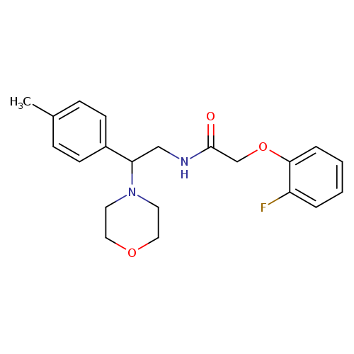 2-(2-fluorophenoxy)-N-[2-(4-methylphenyl)-2-(morpholin-4-yl)ethyl]acetamide